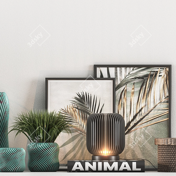 Elegant Decor Set 2015 3D model image 4