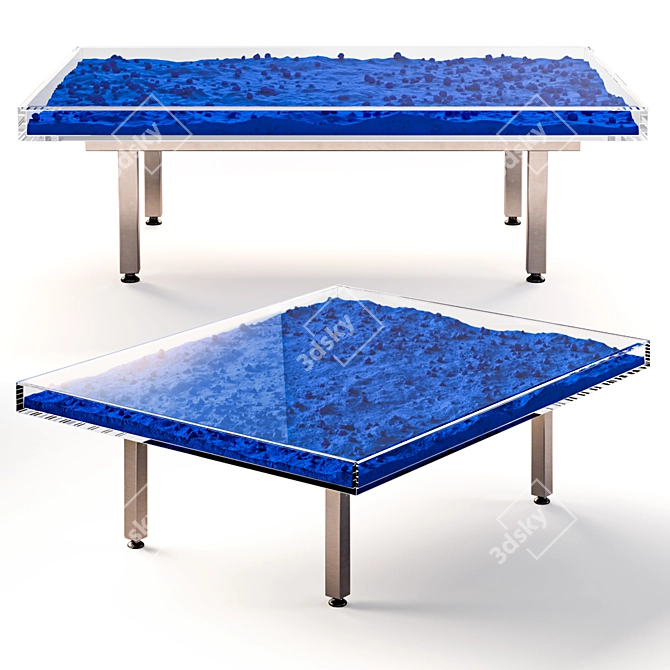 Yves Klein Blue Coffee Table 3D model image 1