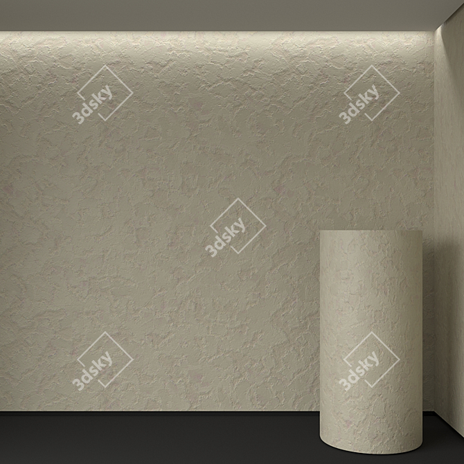 Seamless Decorative Plaster 3D model image 1