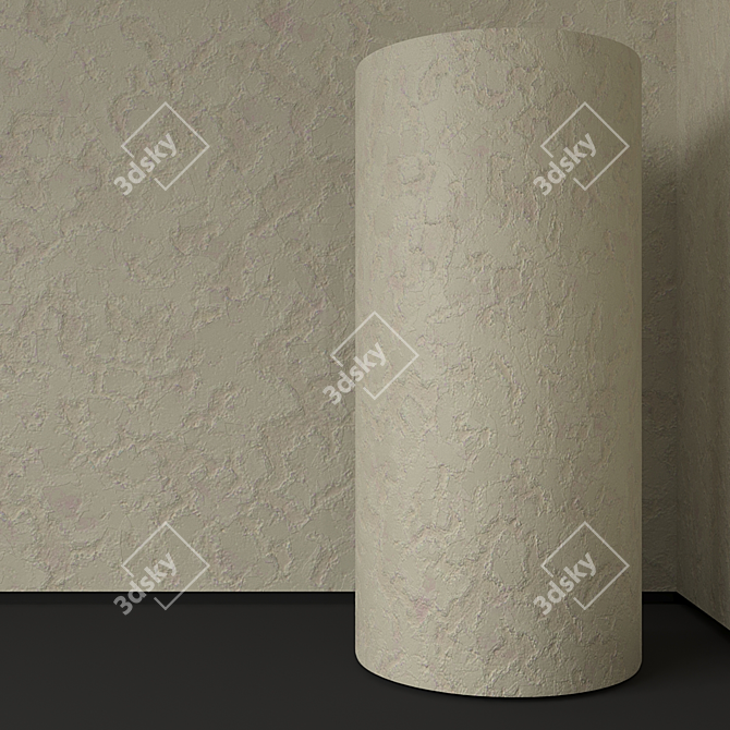 Seamless Decorative Plaster 3D model image 2