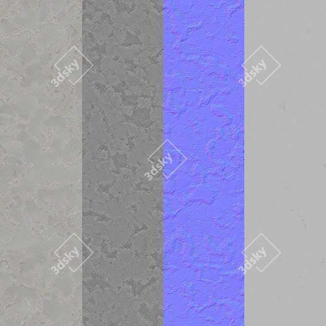 Seamless Decorative Plaster 3D model image 3