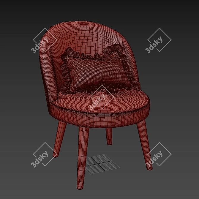 Zara Home Floral Print Baby Chair 3D model image 5