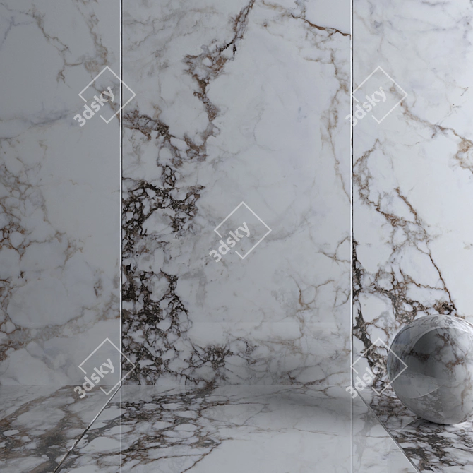 MUSEUM BRECCIA Wall Tiles - Multi-texture 3D Set 3D model image 3