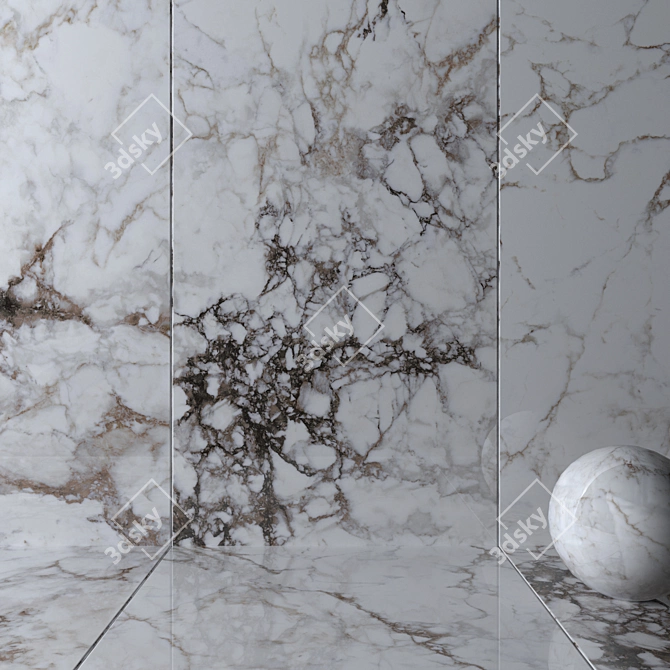 MUSEUM BRECCIA Wall Tiles: Stunning Multi-Texture Design 3D model image 2