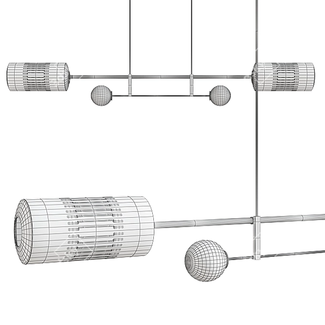Lux Loft Pendant Light 3D model image 2