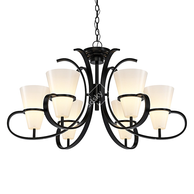 Elegant Fiacolla Pendant Light 3D model image 1