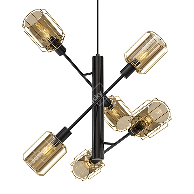 Elegant Citilux Tavern Chandelier 3D model image 1