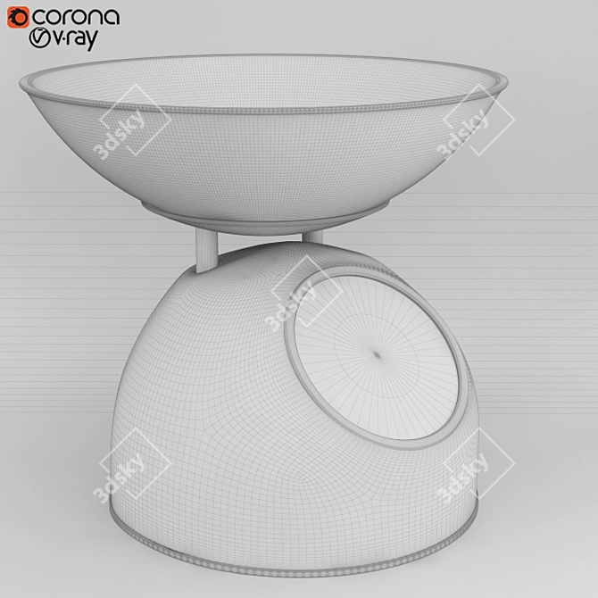 Precision Kitchen Scales 3D model image 3