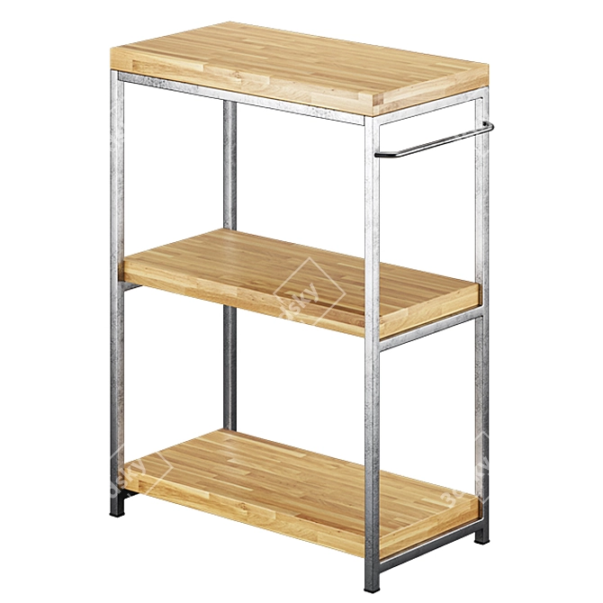 Ironwood Kitchen Sidetable 3D model image 3