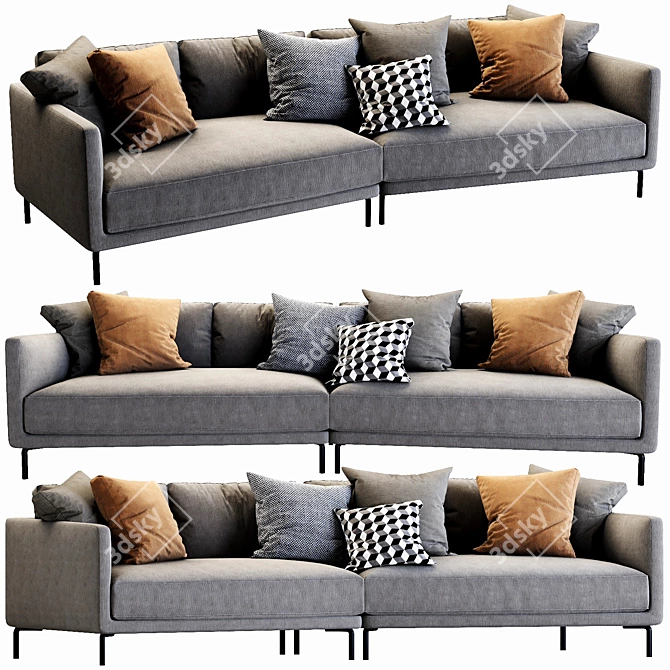 Luxury Coco Interface Furniture 3D model image 2