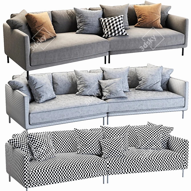 Luxury Coco Interface Furniture 3D model image 4