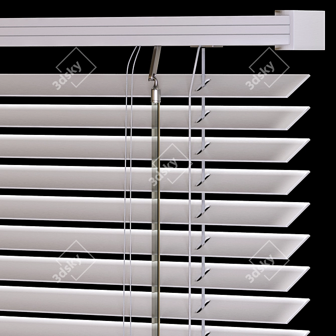 Title: Versatile PVC Tilt Blinds 3D model image 4