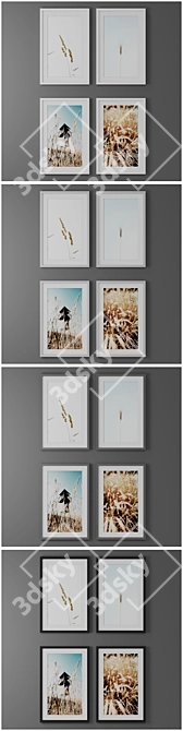 Nature Collection: Framed Picture Set 3D model image 2