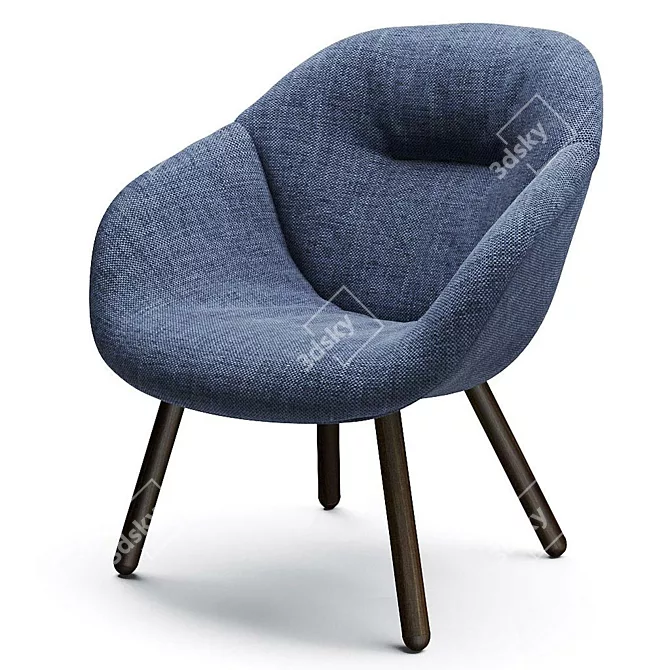 Modern Armchair: HAY AAL 82 Soft 3D model image 7