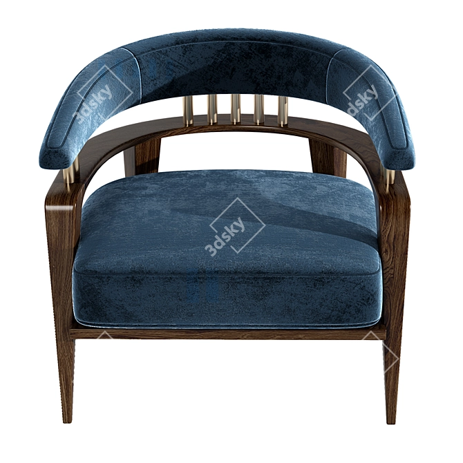 Elegant Upholstered Chair: Rozzoni 3D model image 4