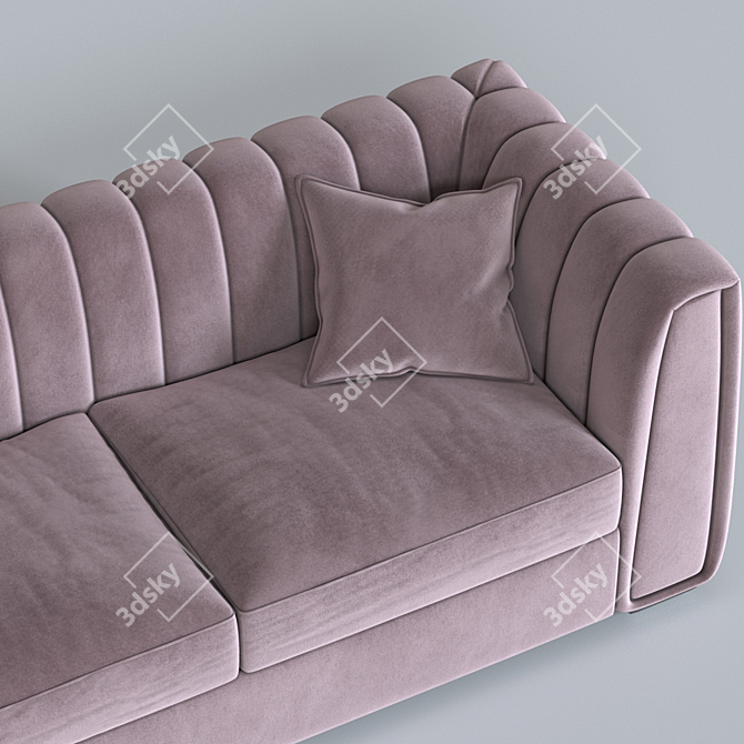 Elegant Kito Sofa: Origami Interior 3D model image 5