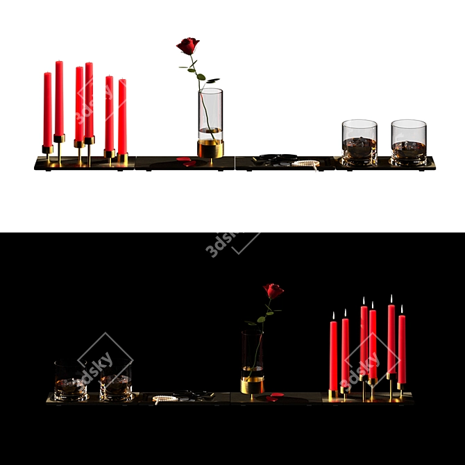 Buster Punch Decoration Set: Stylish Accents for Interior Design 3D model image 9