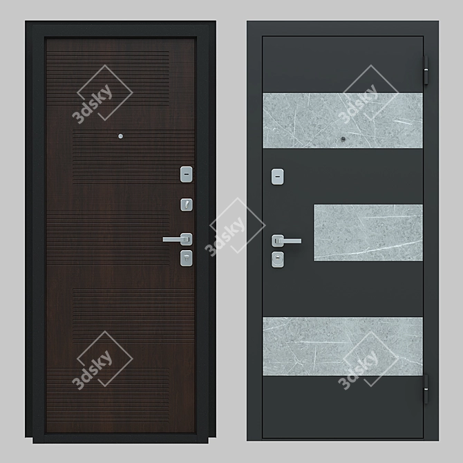 Designer Doors Prima Fortezza MB16 3D model image 1