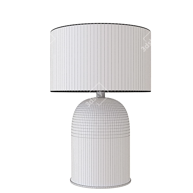 Elegant Marble Table Lamp 3D model image 2