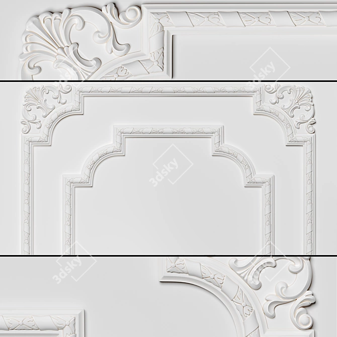 Fabello Decor Corner Element 3D model image 1