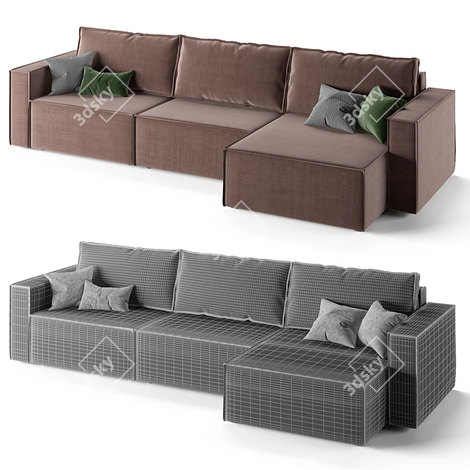 Loft Corner Sofa - Endless Comfort 3D model image 4