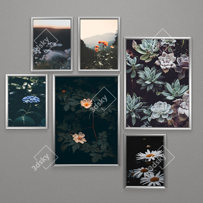 IKEA Frames Collection: RIBBA, SILVERHOJDEN, LOMVIKEN, KNOPPANG 3D model image 2