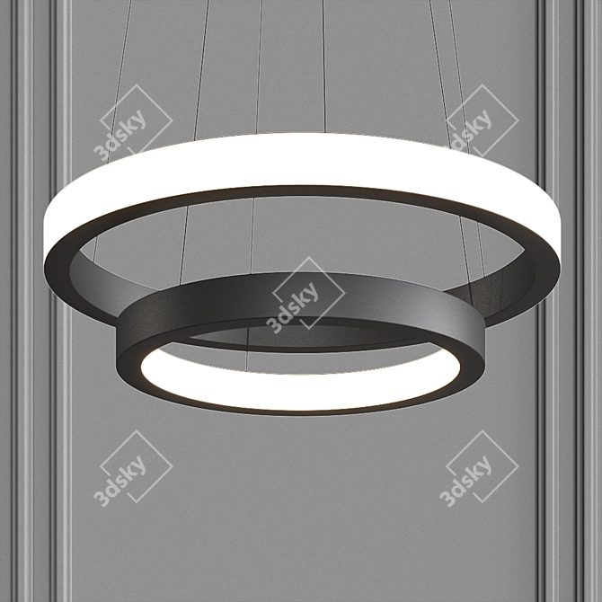 Elegant Lahti Chandelier 3D model image 2