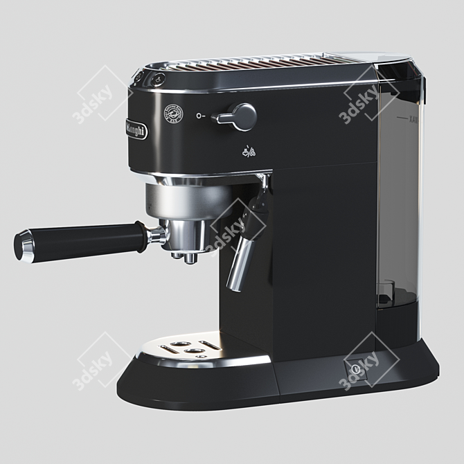 DeLonghi Dedica EC685.BK Coffee Maker: Carob Type, Compact Size 3D model image 1