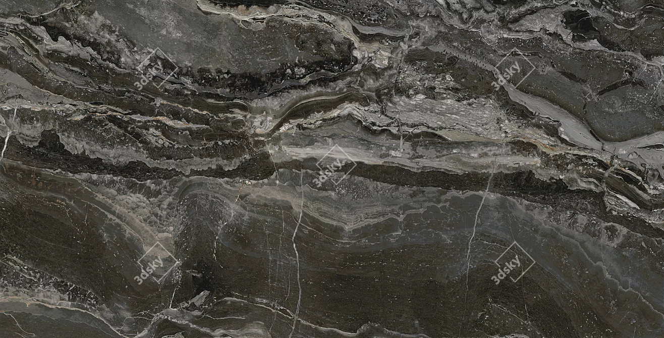 Museum Orobico Dark Marble Tiles 3D model image 4