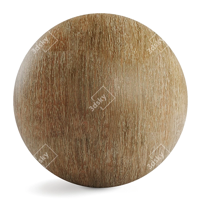 Natural Eucalyptus Wood Brushed 3D model image 1