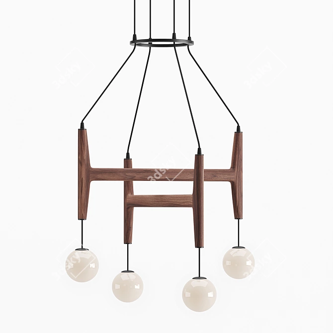 Stunning Porada Astra Chandelier 3D model image 3