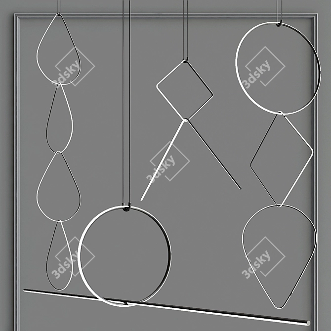 Arrangement Pendant Lamp 3D model image 4