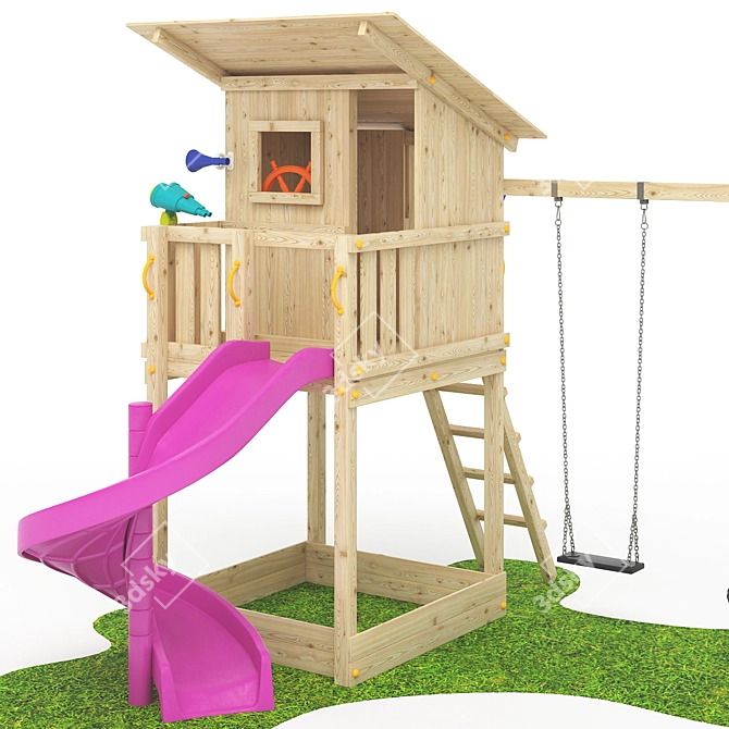 Beach Hut Game Complex 3D model image 2
