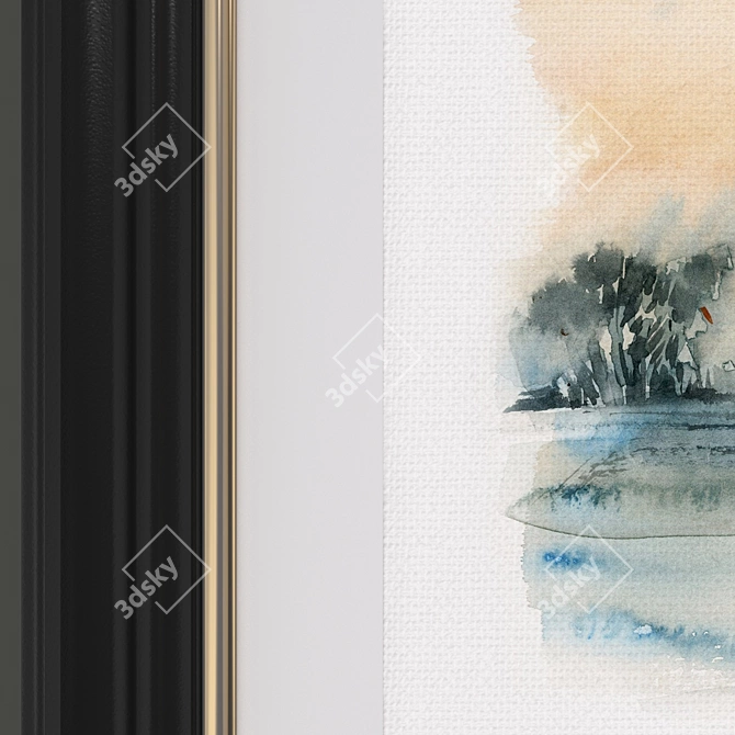 Title: Contemporary Landscape Art Collection 3D model image 2