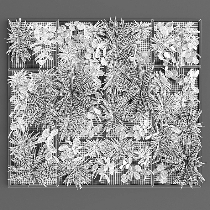 Polys & Verts Vertical Gardening Kit 3D model image 3
