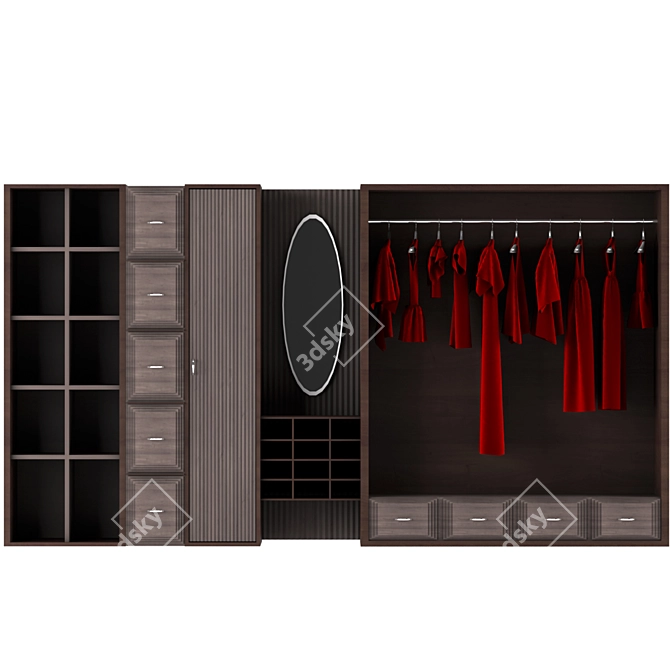 Realistic 3D Corona Wardrobe 3D model image 1