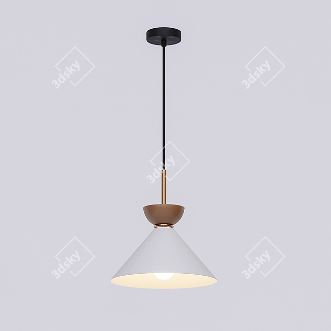 AIKE Conical Pendant Lamp Set (Three Colors) 3D model image 3