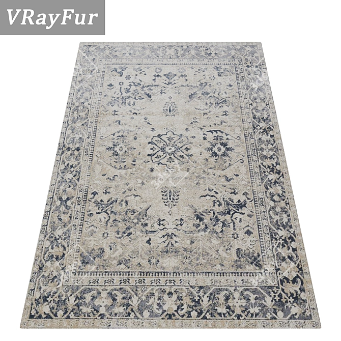 High-Quality Carpets Set 3D model image 2