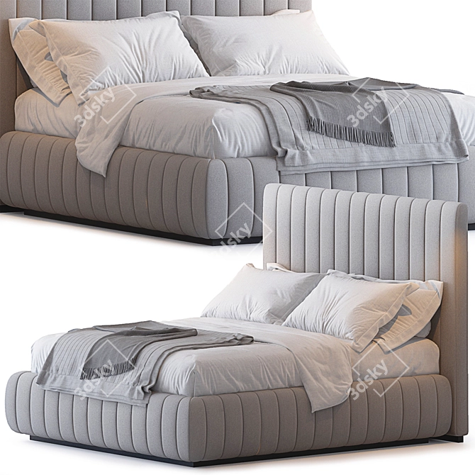 TUYO Bed: Sleek and Sophisticated 3D model image 1