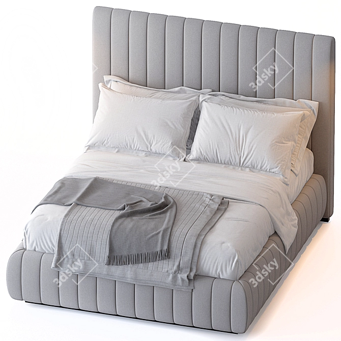 TUYO Bed: Sleek and Sophisticated 3D model image 2