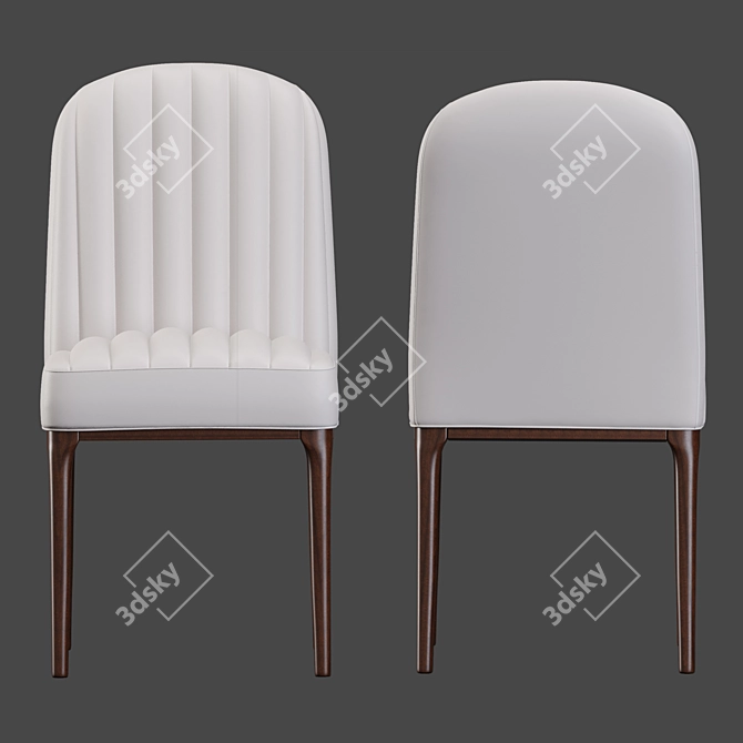 Elegant Parigi Chair: Stylish & Comfortable 3D model image 3