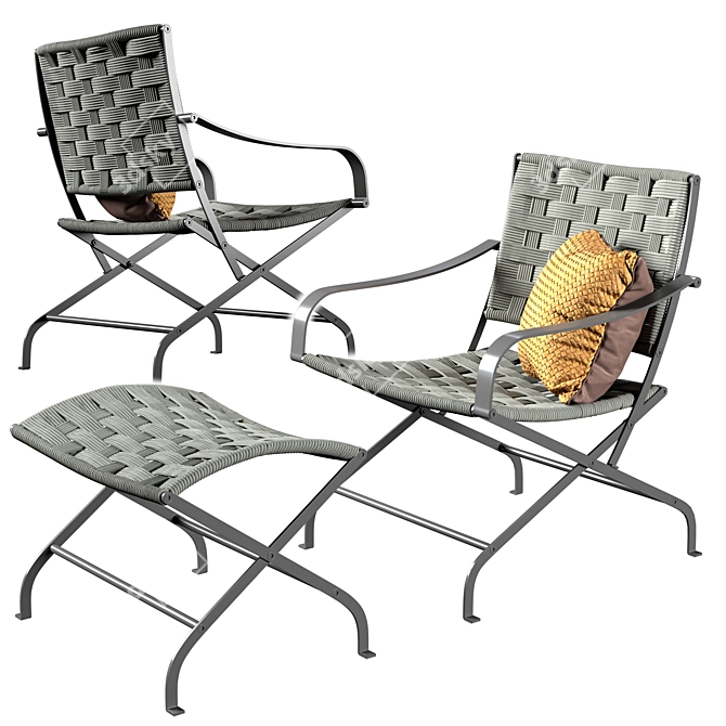 Modern Outdoor Elegance: Flexform Carlotta 3D model image 1