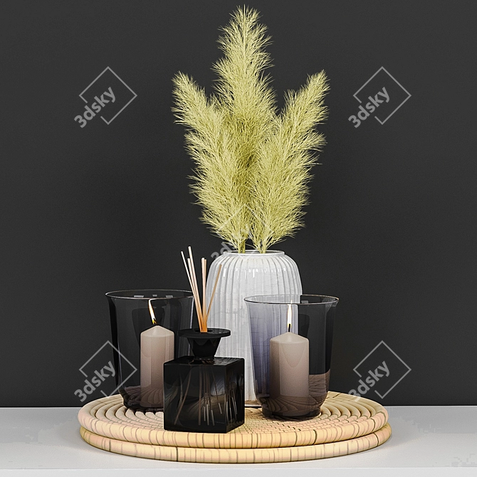 Elegant Decor Set 3D model image 1