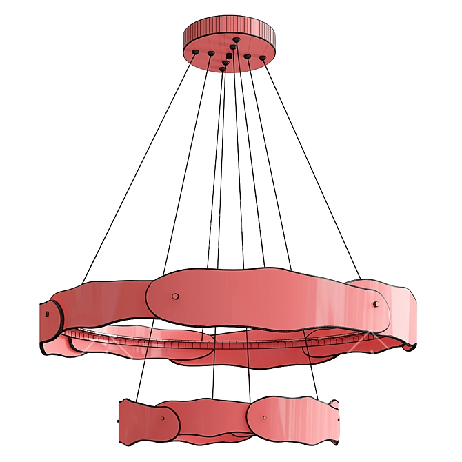 Illuminous Solstice LED Chandelier 3D model image 3