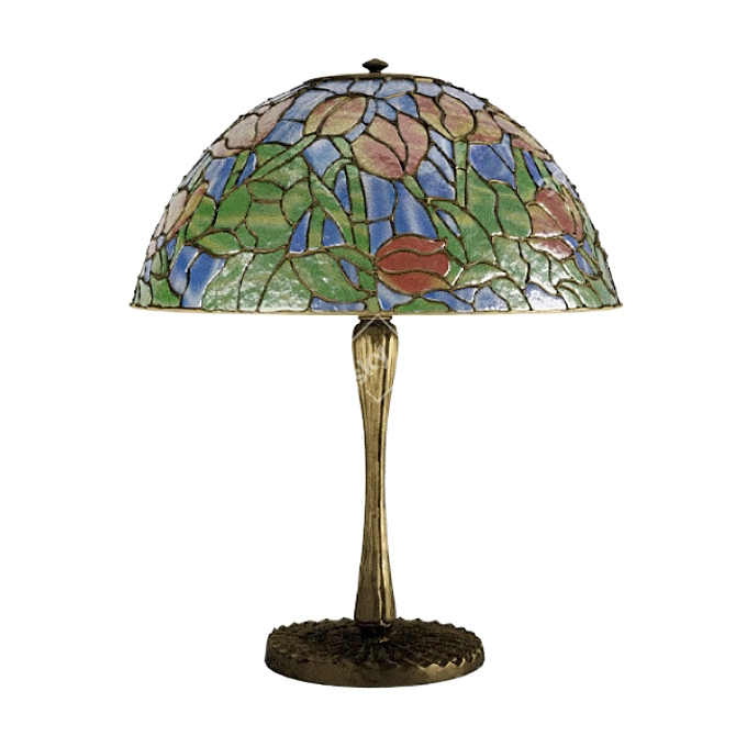 Vintage Tiffani Lamp - 450mm Height 3D model image 1