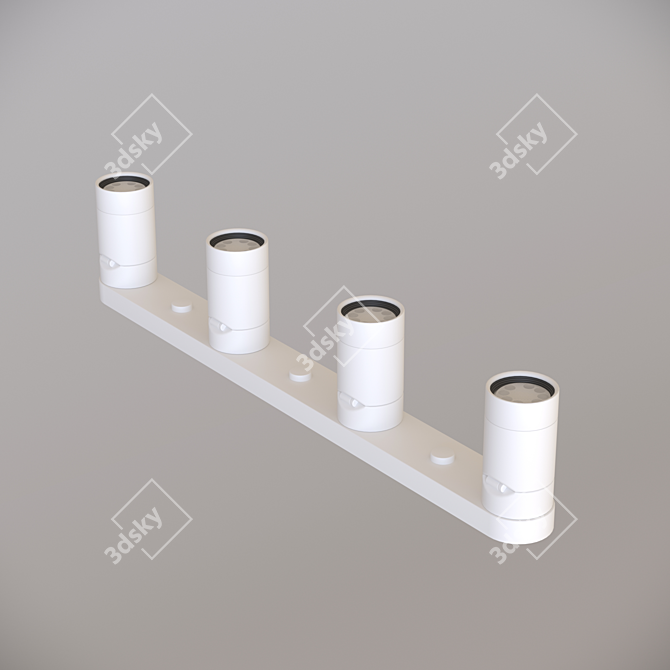 IKEA Nimone White Ceiling Spotlight 3D model image 1