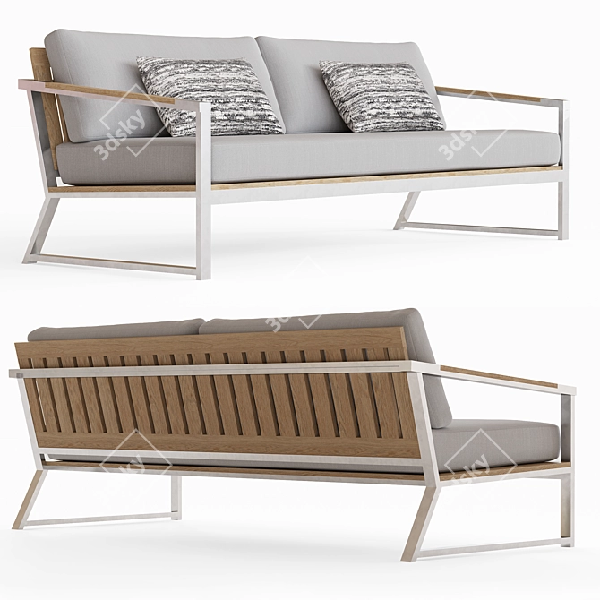 Modern Comfort: CRETE Sofa 3D model image 1