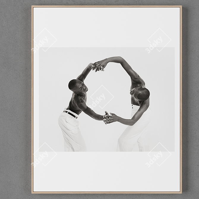 Vintage Frames Set: 2 Frames, 700x560mm 3D model image 2
