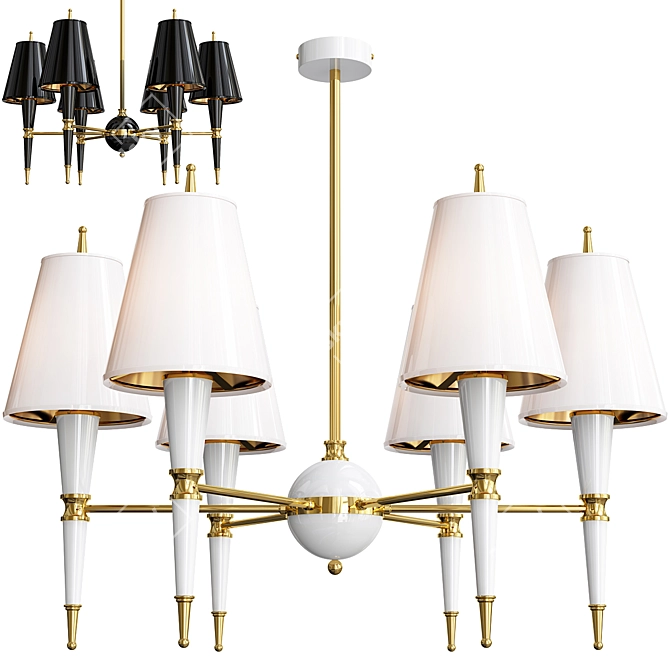 Luxurious Versailles Chandelier 3D model image 1