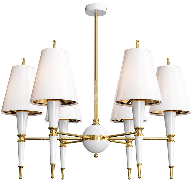 Luxurious Versailles Chandelier 3D model image 2